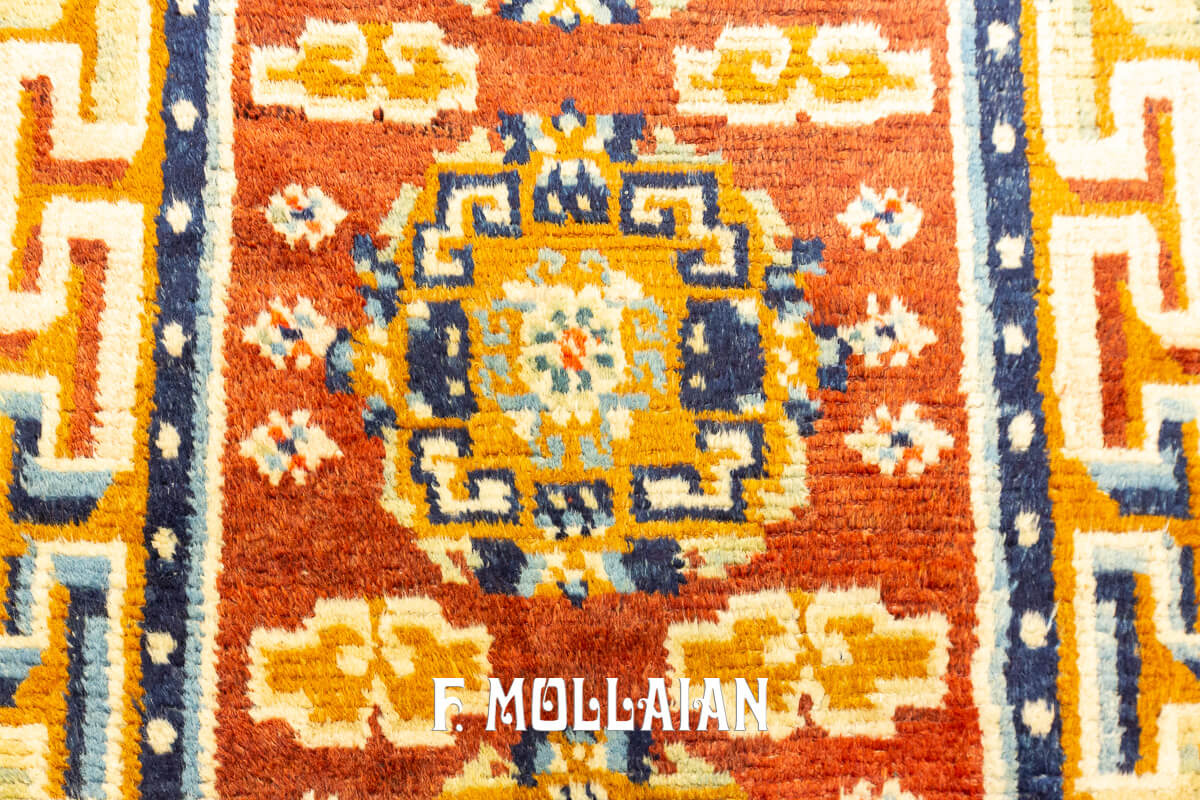 Antique Tibetan Rug Decorative Runner n°:625186
